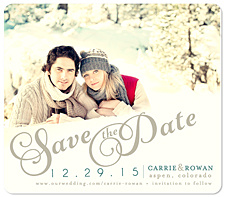 "Swirled" Save the Date Magnet